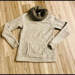 J. Crew wool blend grey cowl  neck sweater sz s